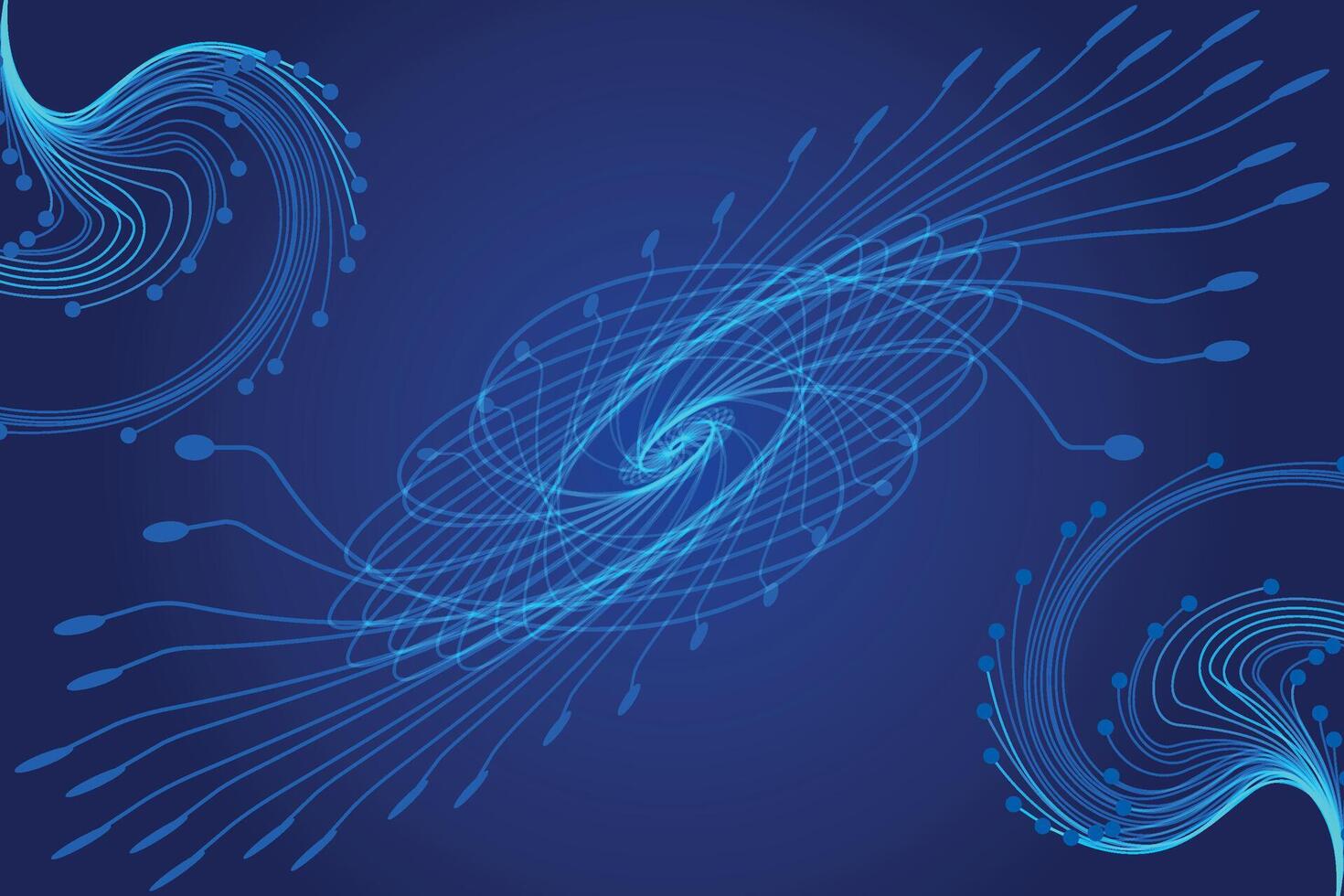 abstract fractal wave background, abstract background with blue lines and swirls, Abstract Blue Energy Flow, Abstract Blue Flower Design, vector