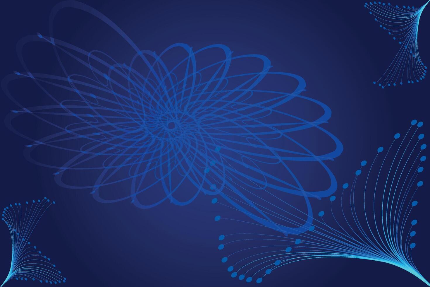 abstract blue background with snowflakes, Abstract Blue Flower Design, abstract blue flower background with lines and dots vector