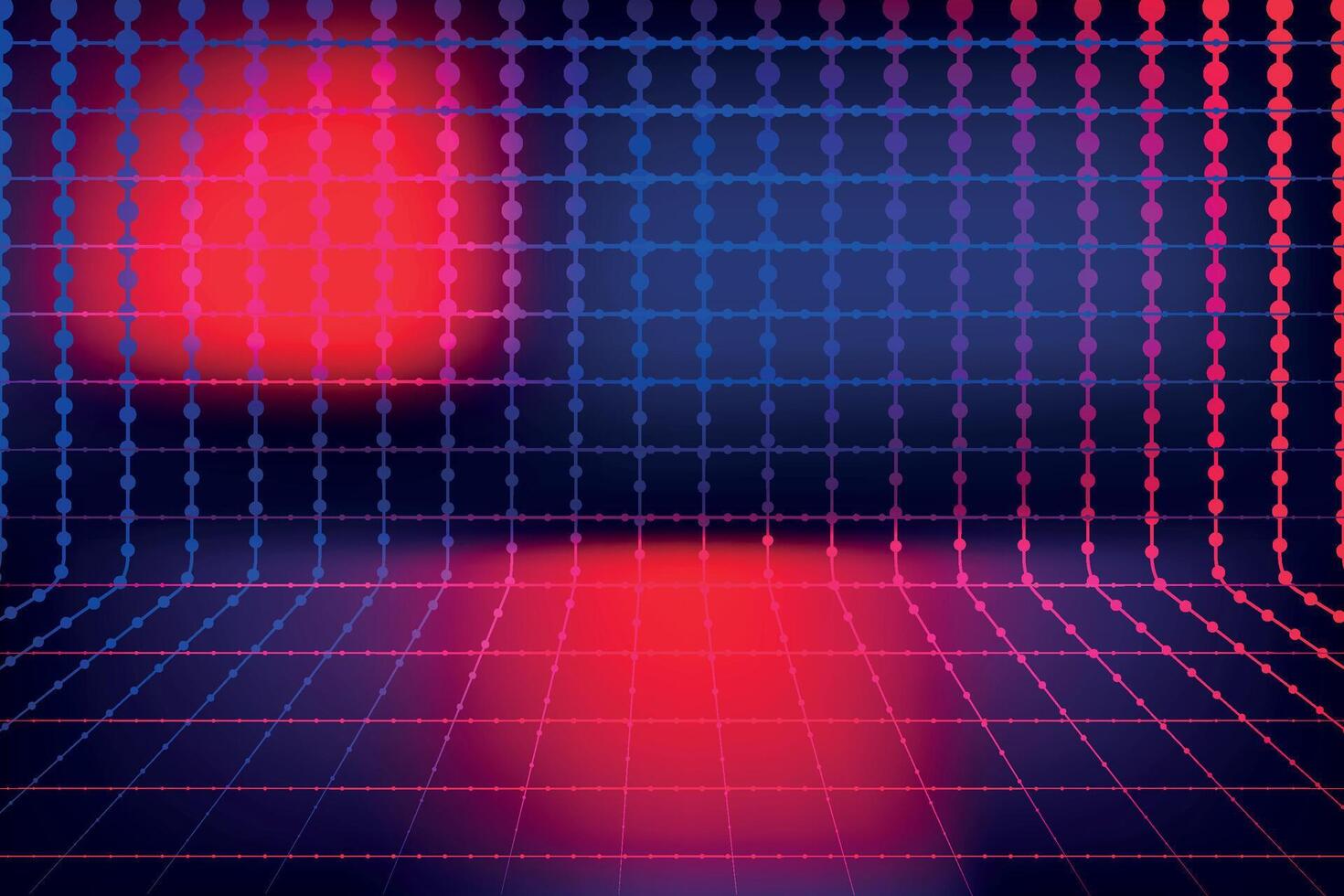 abstract background with red dot lines, Abstract Neon Grid Background, a red and blue Abstract background with a grid of dots neon light effect, vector