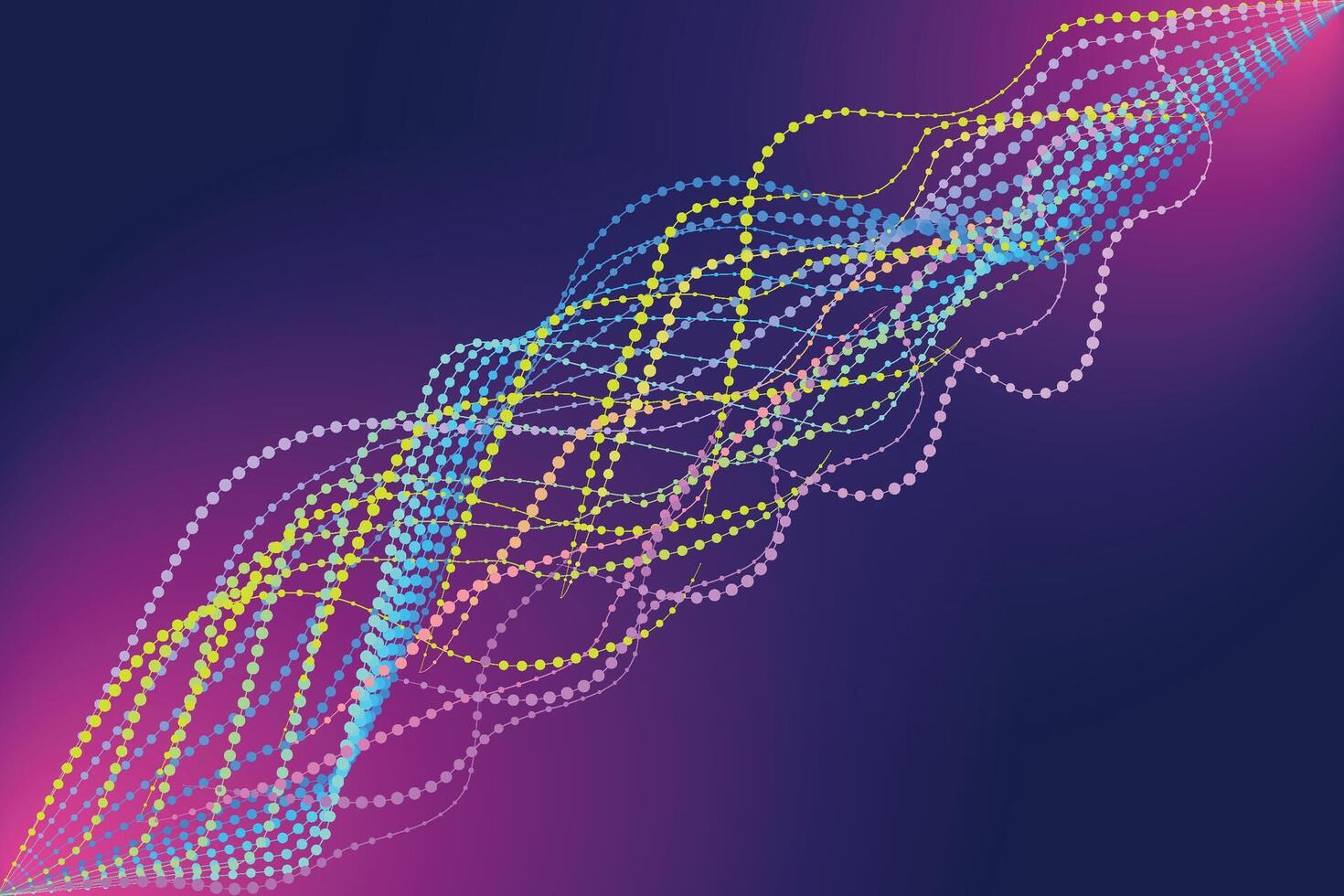 abstract background with dots and lines, Abstract Flowing Wave, , abstract background with dna vector