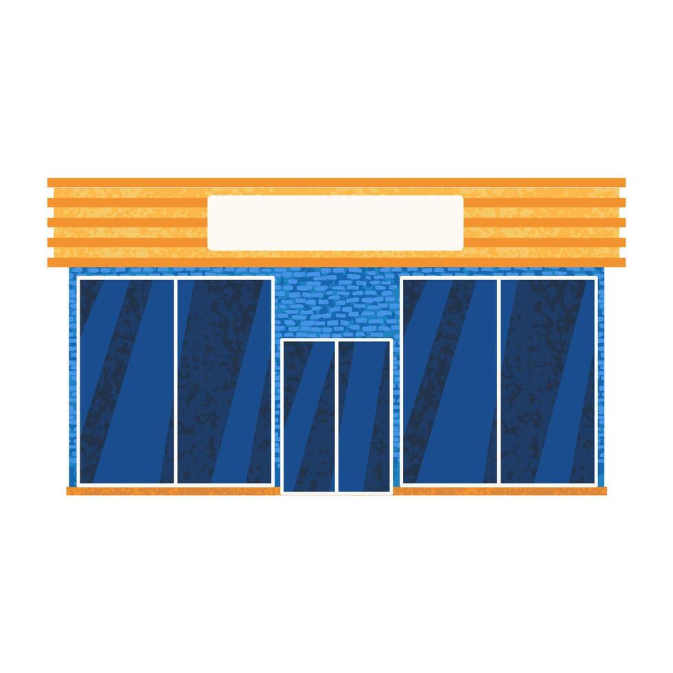 Colorful Illustration of Store Building Isolated on White Background vector