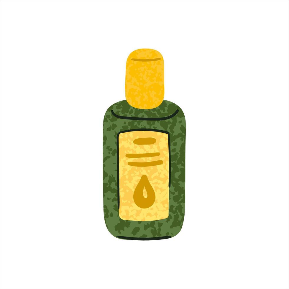 Colorful Illustration of Plastic Bottle with Liquid Fertilizer for Fertilizing Plants Isolated on White Background vector