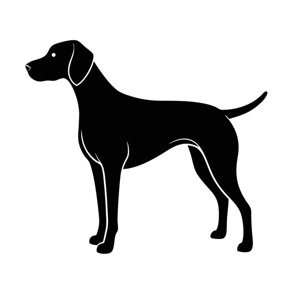 German Shorthaired Pointer Silhouette Design vector