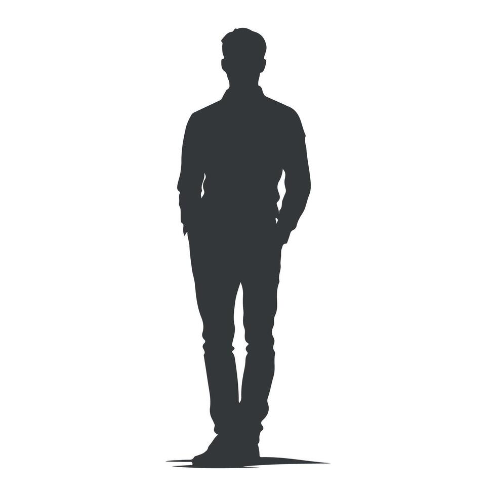 Silhouette of a man illustration vector