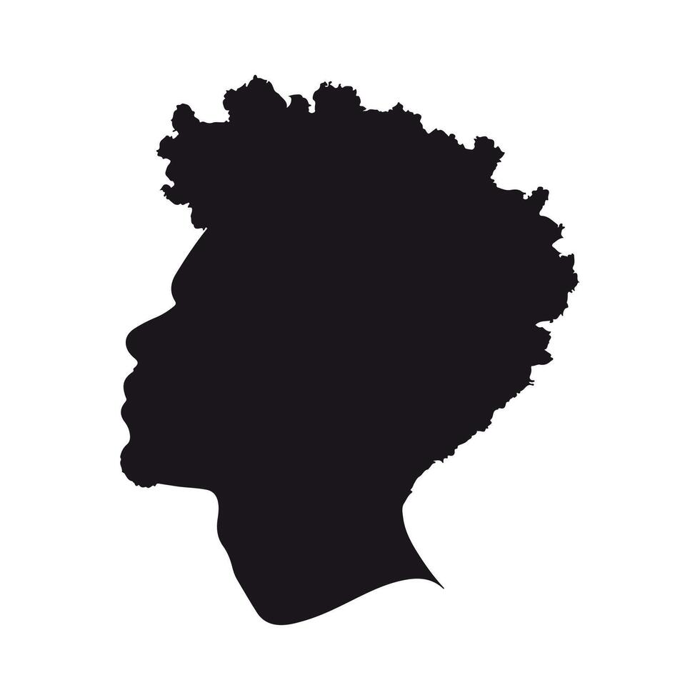 Black man silhouette vector