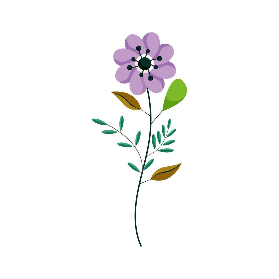 WeFloral and botanical elements. Leaf, foliage flowers, plants, bloom, leaves. Hand drawn of blossom spring season, website, graphic and shop. vector