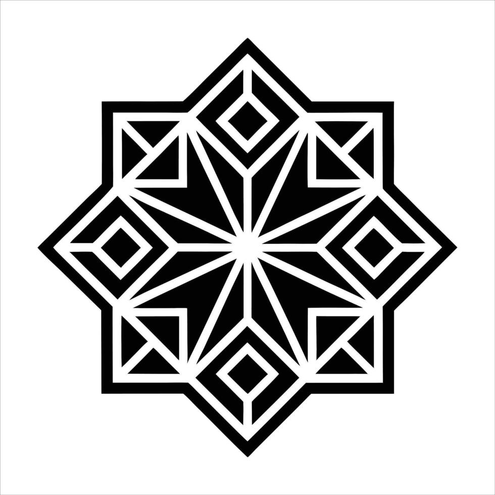 geometric ornament decorative . vector
