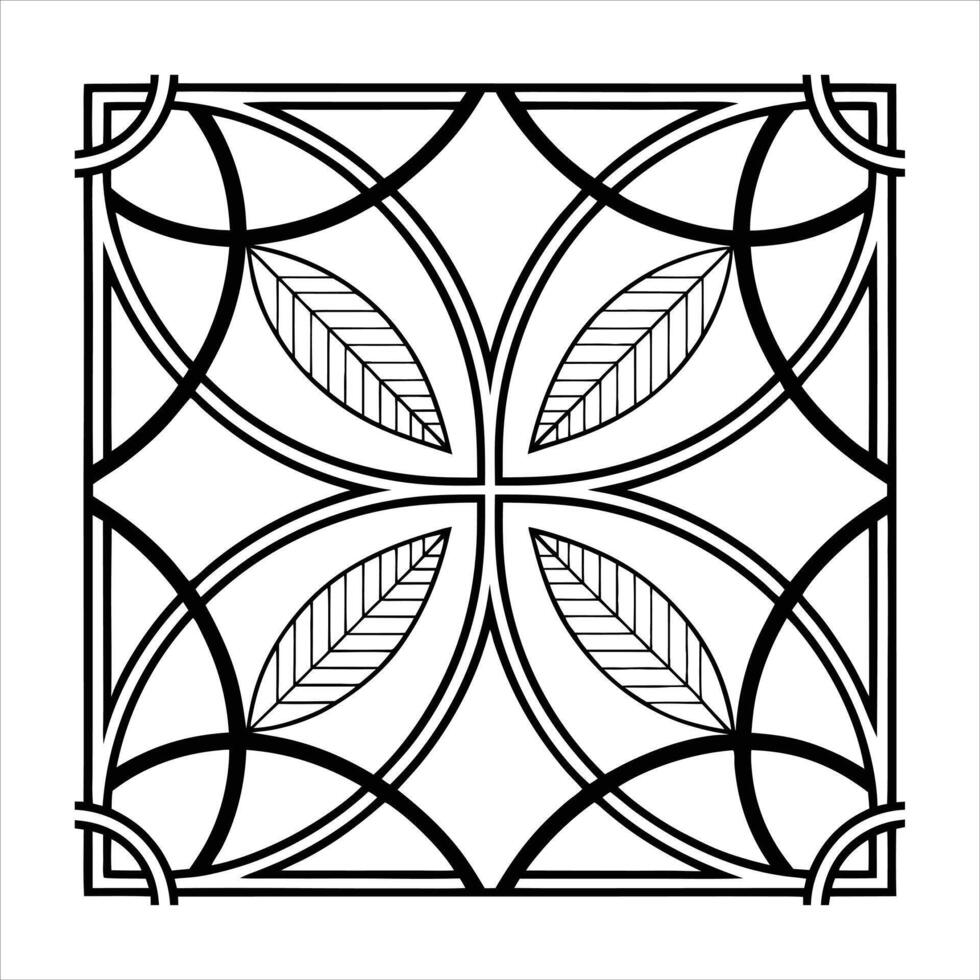 geometric ornament decorative stylish set. vector