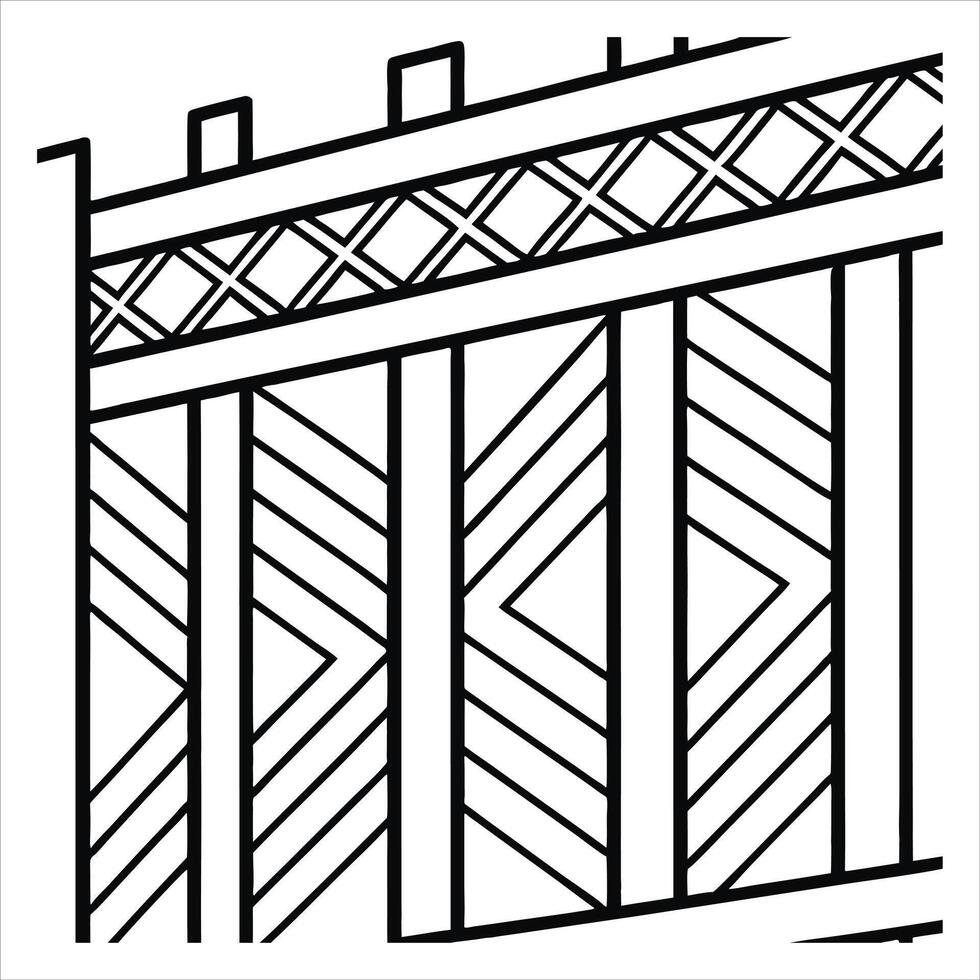 Modern black and white art deco seamless pattern vector