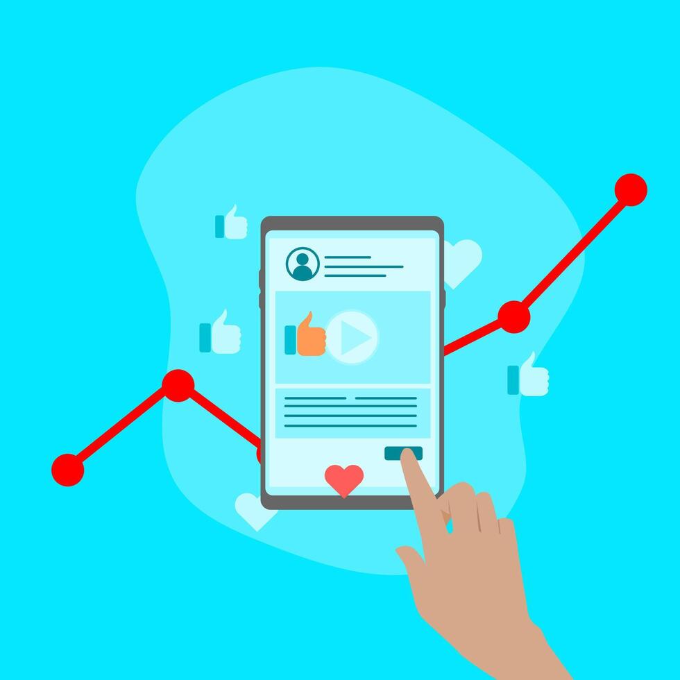 How to use social media to grow your business vector