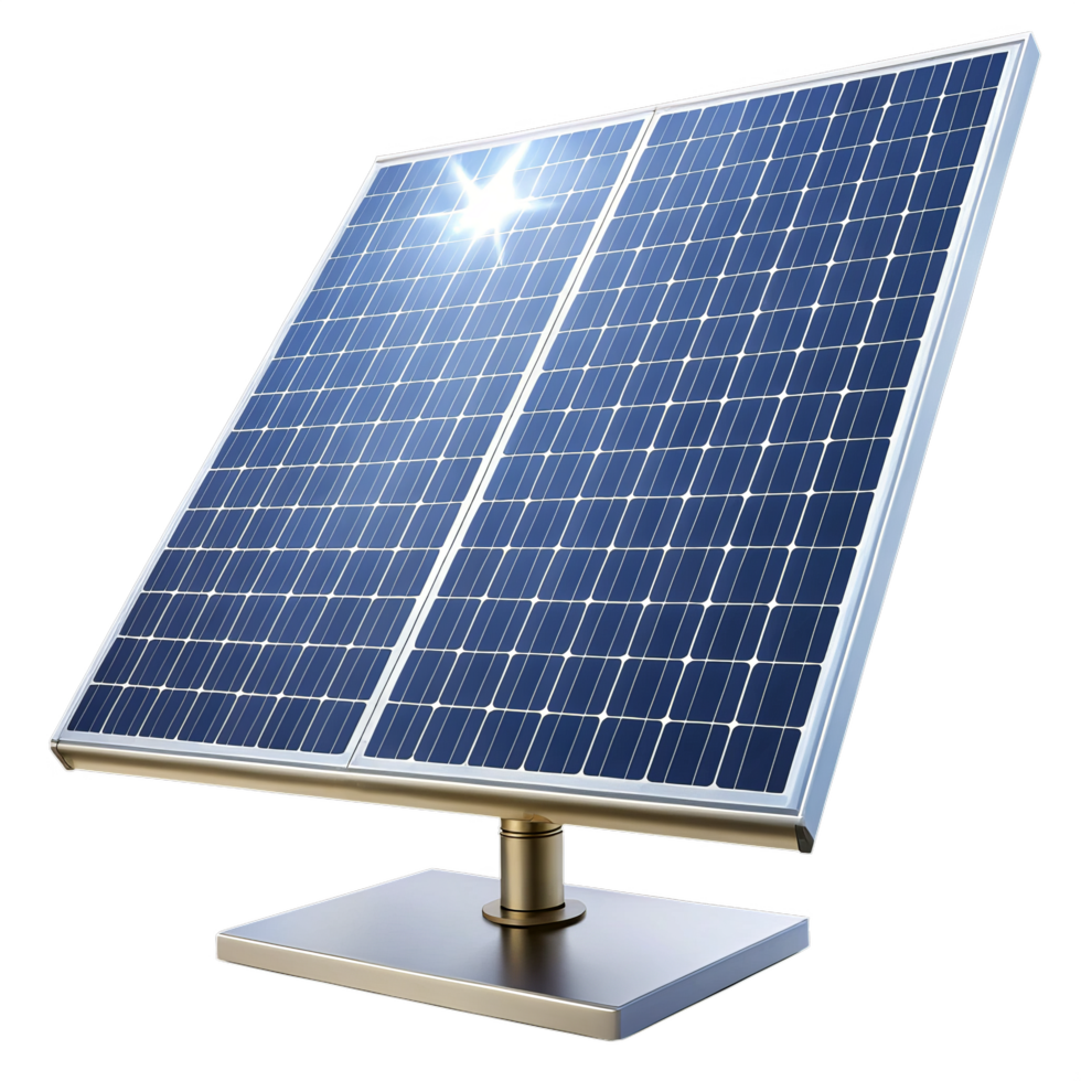 Modern Solar Panel System on Adjustable Mount png
