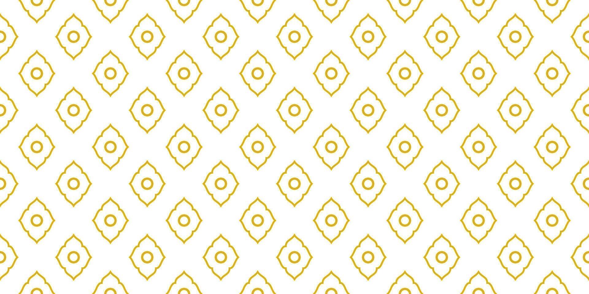 golden geometric pattern on white background vector