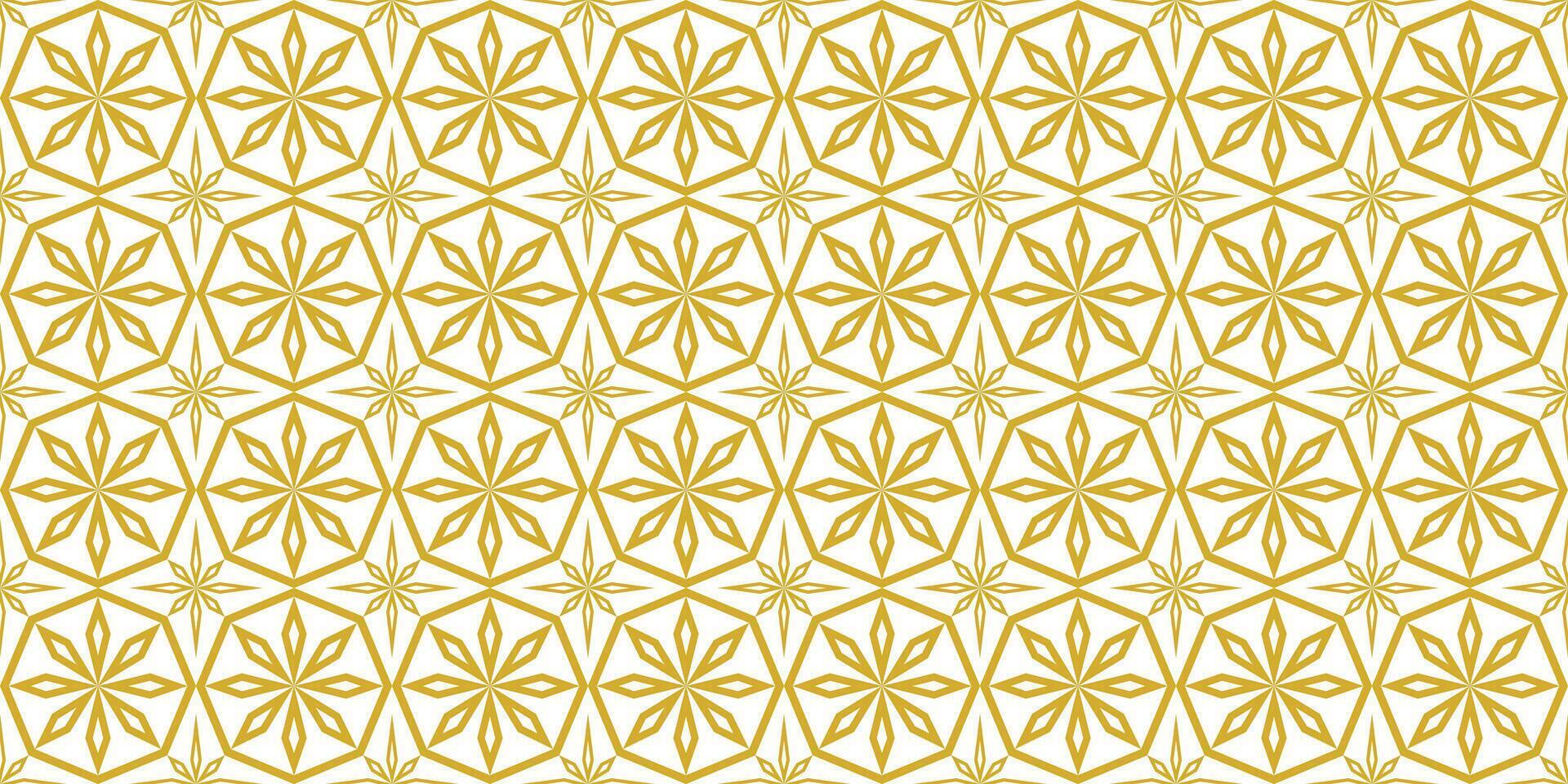 a gold and white geometric pattern vector