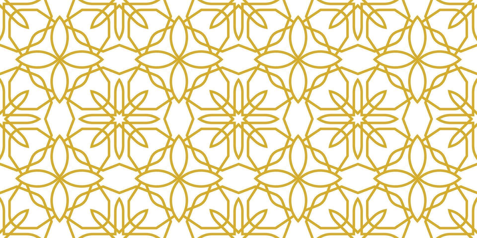 a seamless pattern with gold and white lines vector