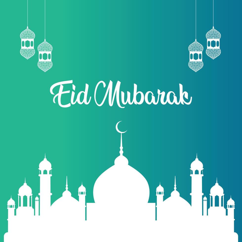 Arabic Patterned Background of Islamic Mosque, Design Greeting Card for Eid Mubarak vector