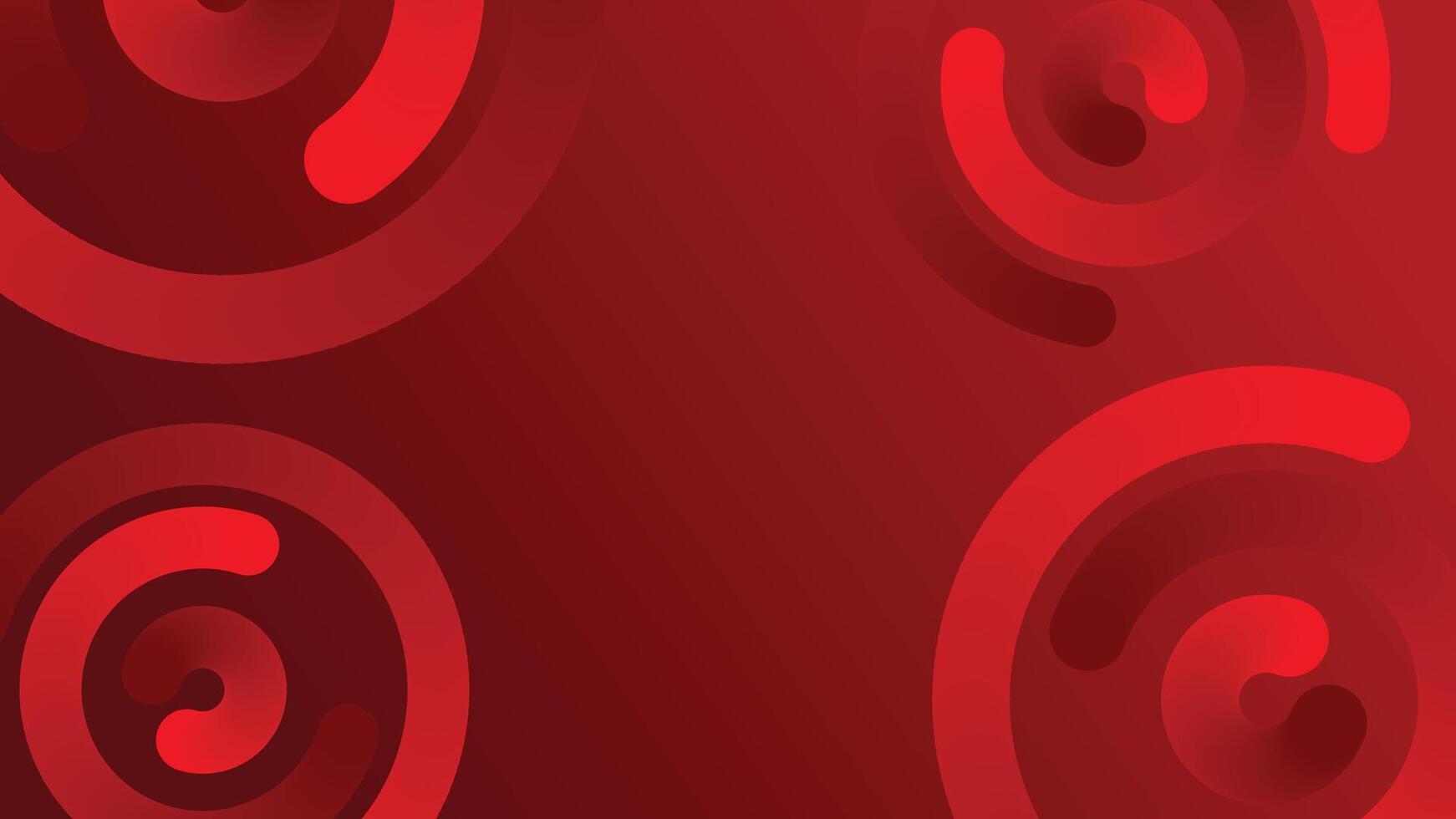 Abstract dark black and red circle technology geometric background. Modern futuristic background vector