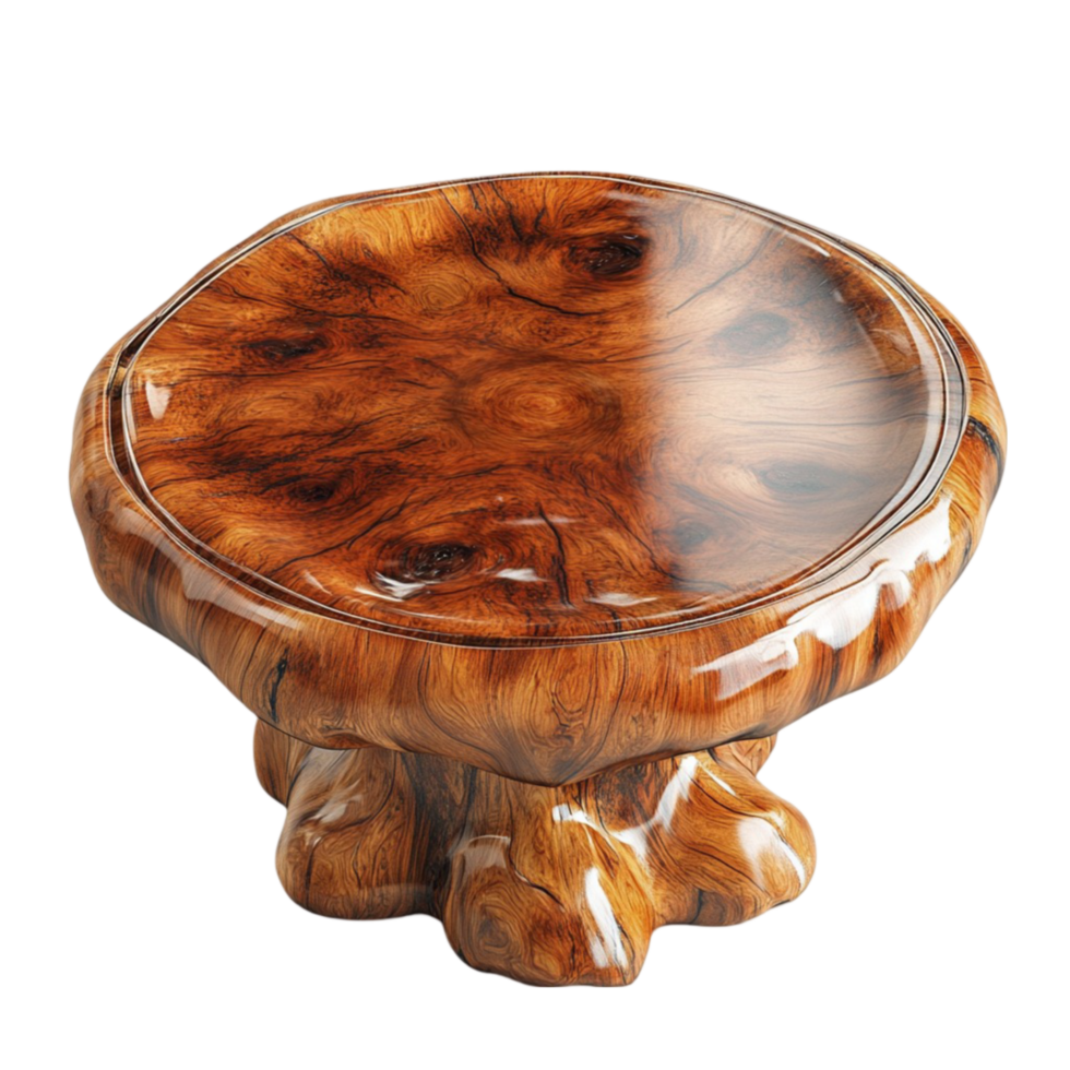 Live Edge Wooden Coffee Table png