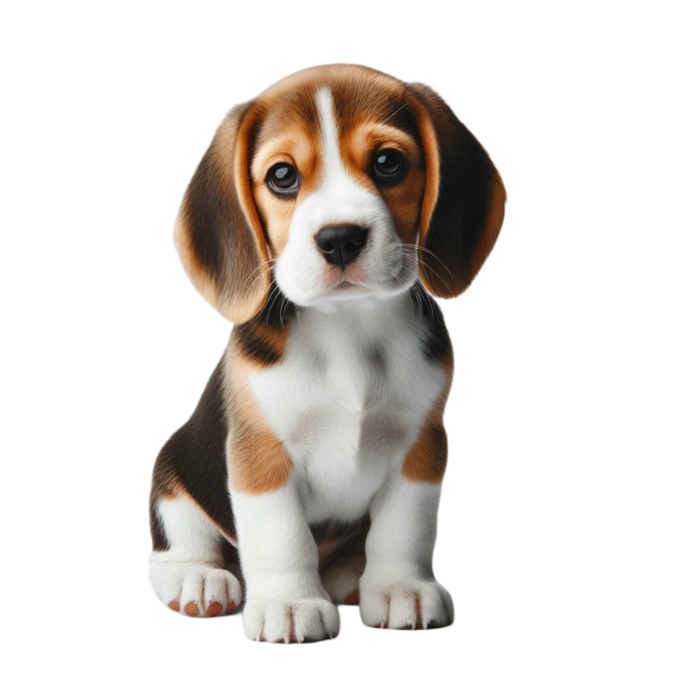 Cute Beagle Puppy Portrait png
