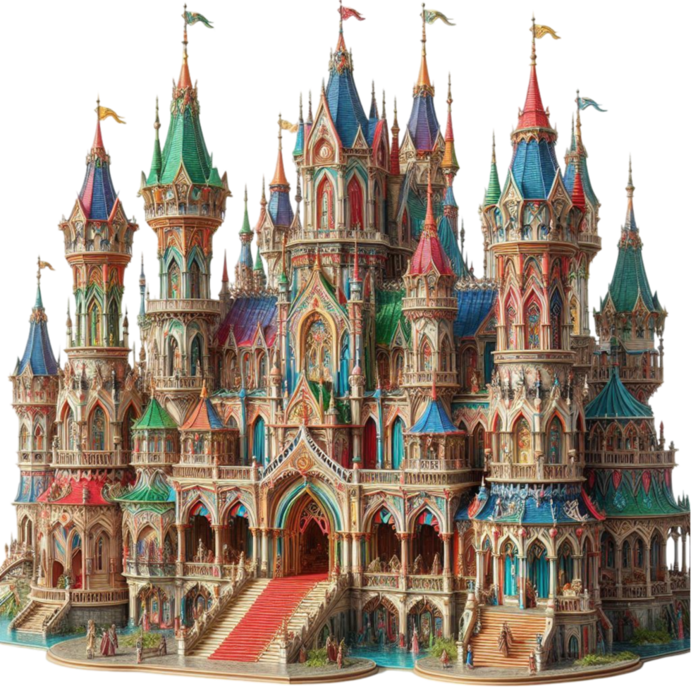Fantasy Castle Architecture png