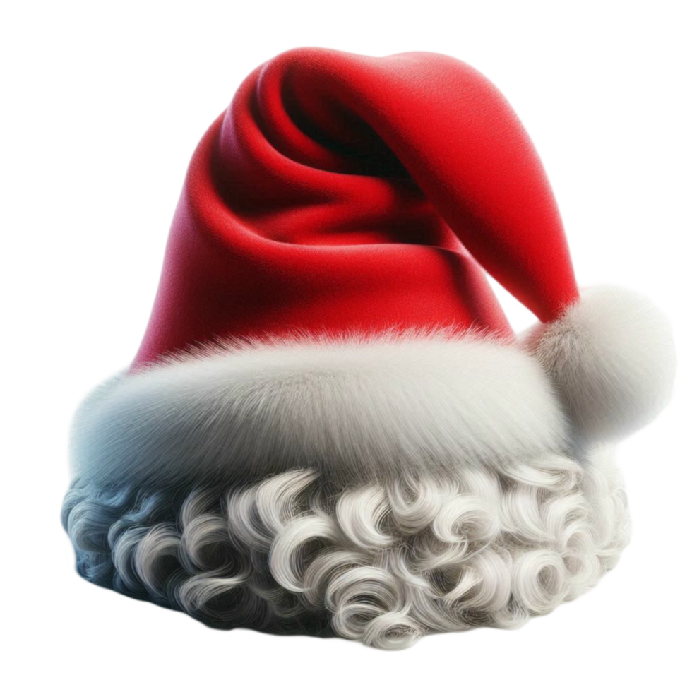 Santa Claus Hat with Fur Trim png