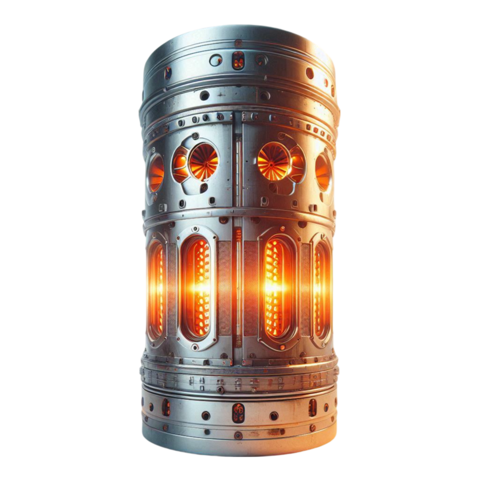 Futuristic Metal Cylinder png