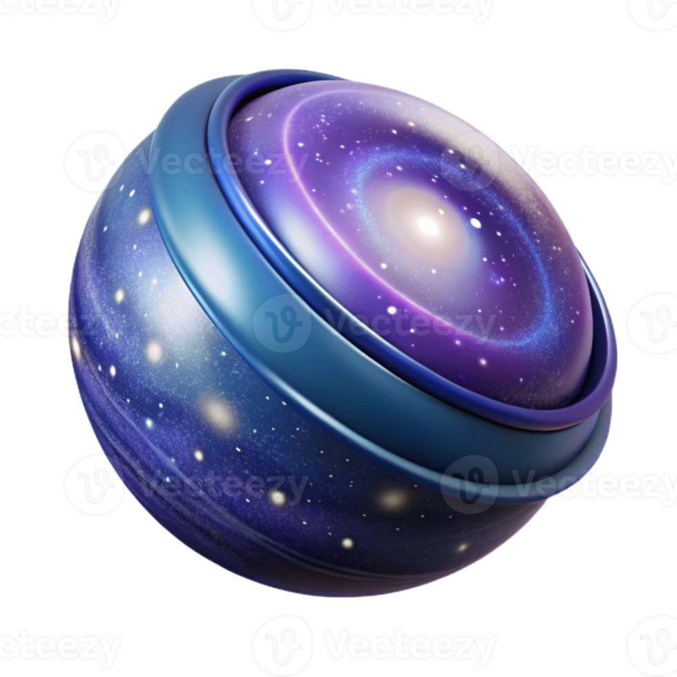 serene artistic Cosmic Sphere 3D Render professional png