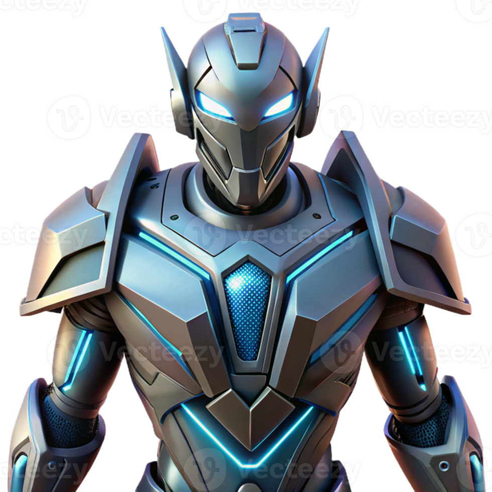 Futuristic Robot, 3D Render png