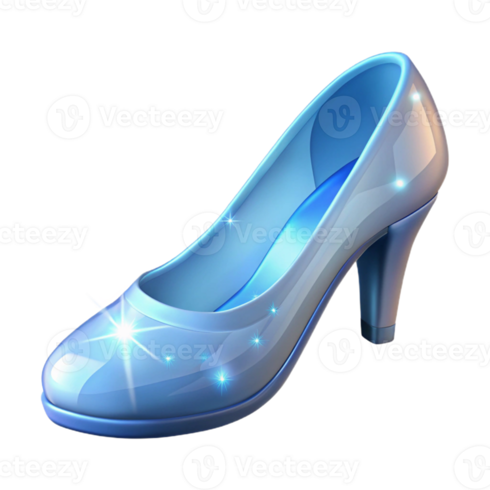 magnificent modern Glass Slipper 3D Illustration exclusive png