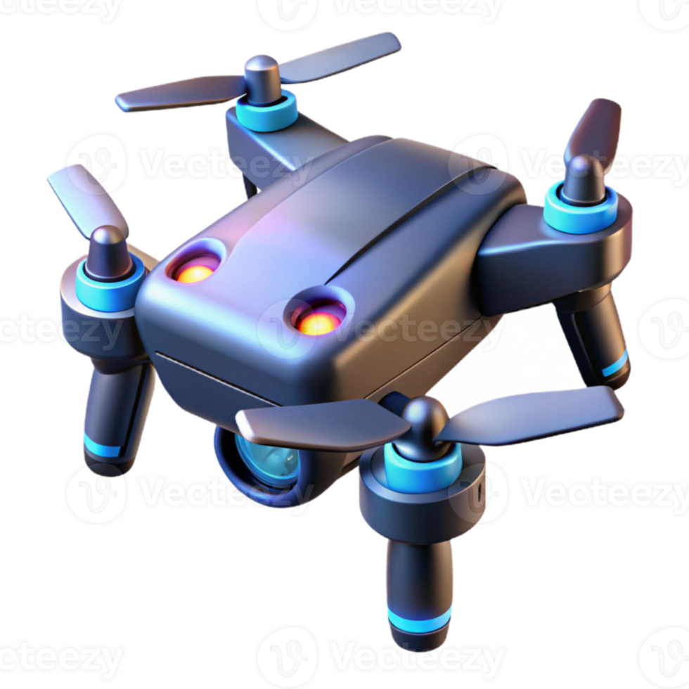 3D Render of a Drone png