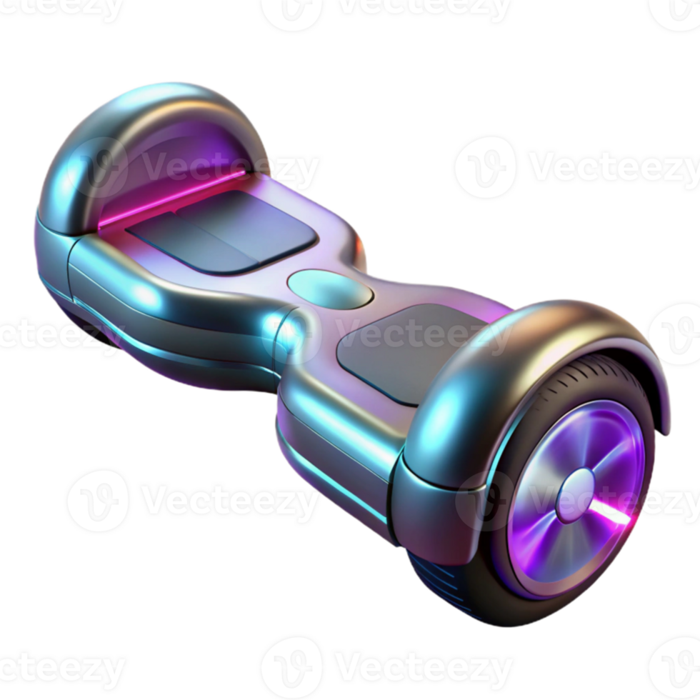 wonderful artistic Futuristic Hoverboard 3D Render genuine png