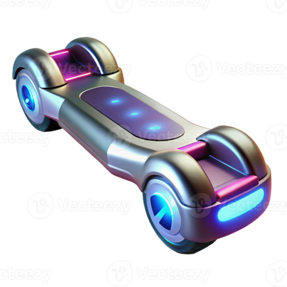 wonderful classic Futuristic Electric Scooter 3D Render premium png