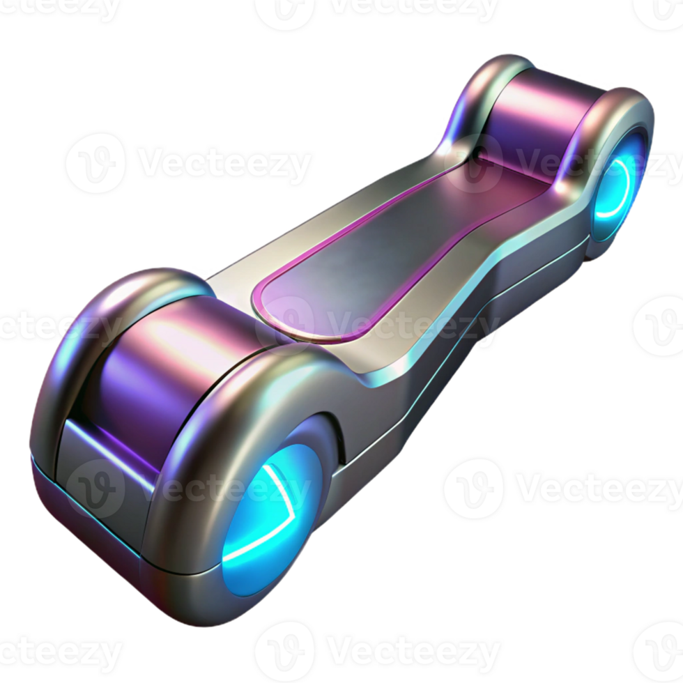 Futuristic 3D Render of Sleek Vehicle png