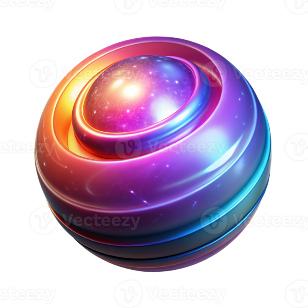 Abstract 3D Sphere Background Nebula Cosmic png