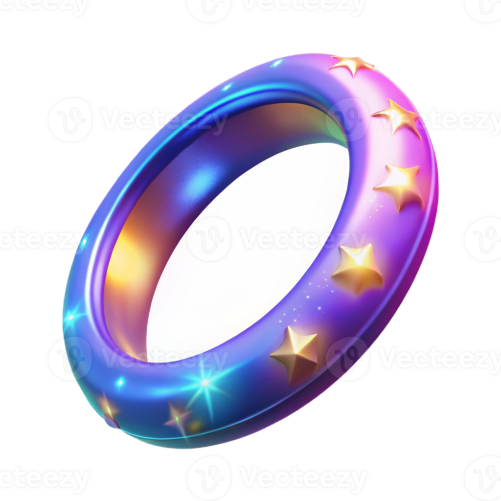 extraordinary creative 3D Render of a Starry Ring exclusive png