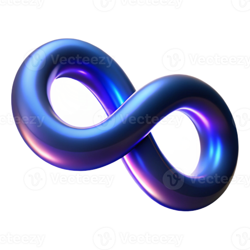 magnificent artistic 3D Infinity Loop Abstract Background exclusive png
