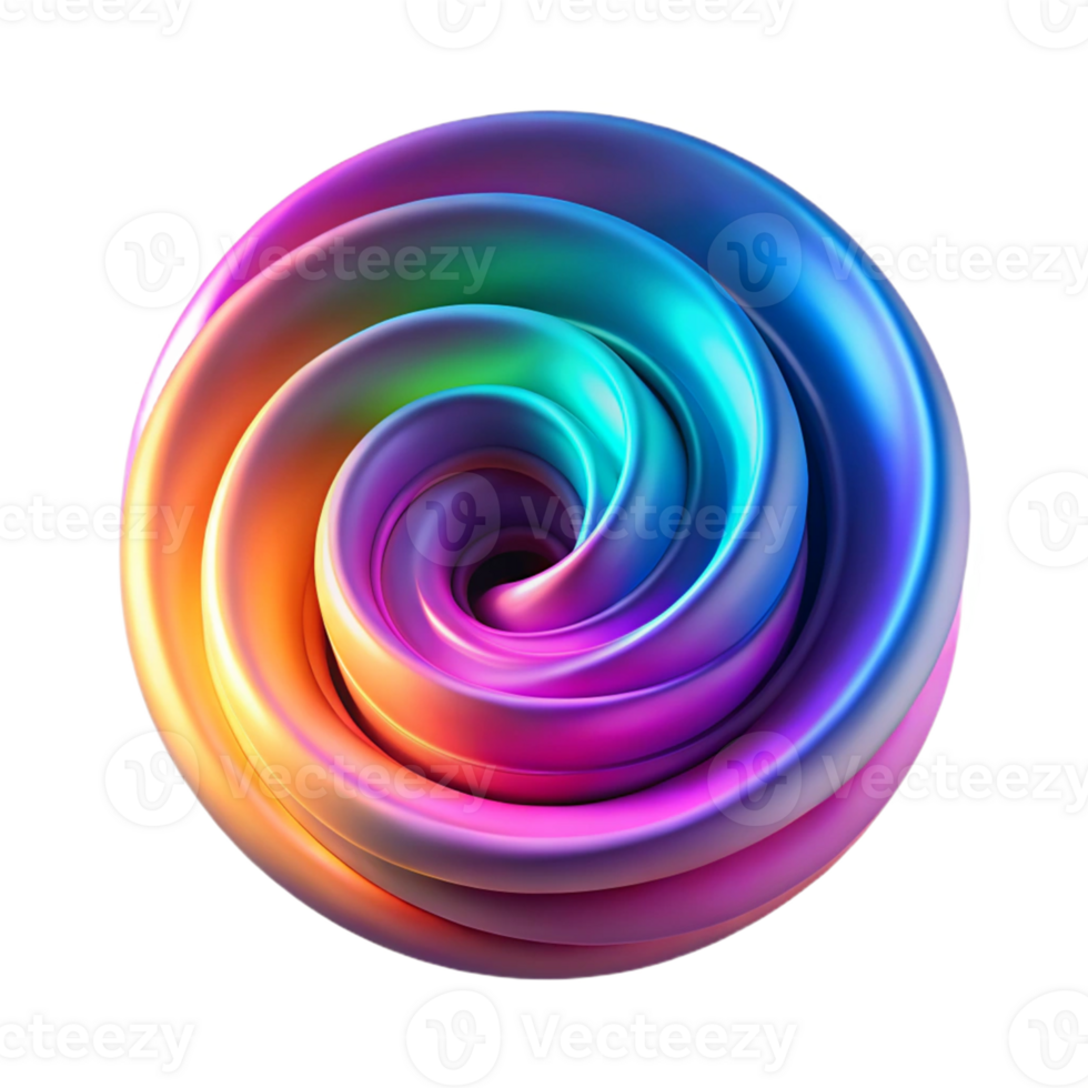 wonderful rustic Rainbow Swirl 3D Abstract Background high resolution png