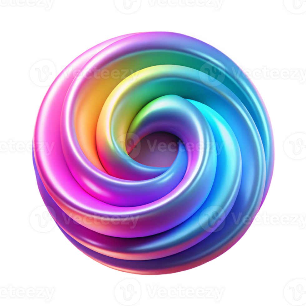 extraordinary traditional Rainbow Swirl 3D Abstract Background Image 4K png