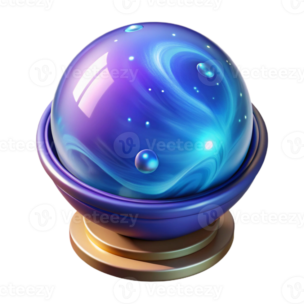 dramatic modern Cosmic Sphere 3D Render original png