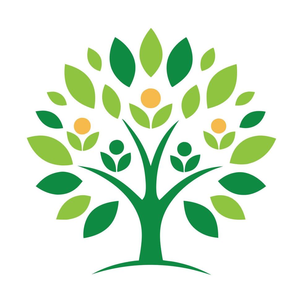 the logo for the family tree vector