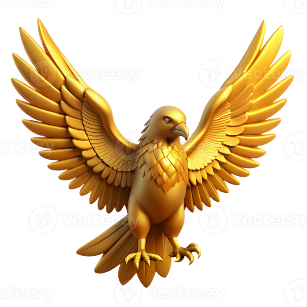 extraordinary traditional Golden Eagle 3D Illustration exclusive png
