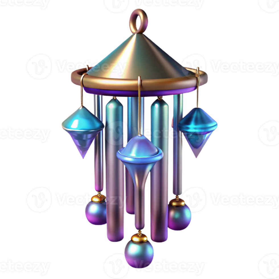 extraordinary abstract Iridescent 3D Mobile Artwork original png
