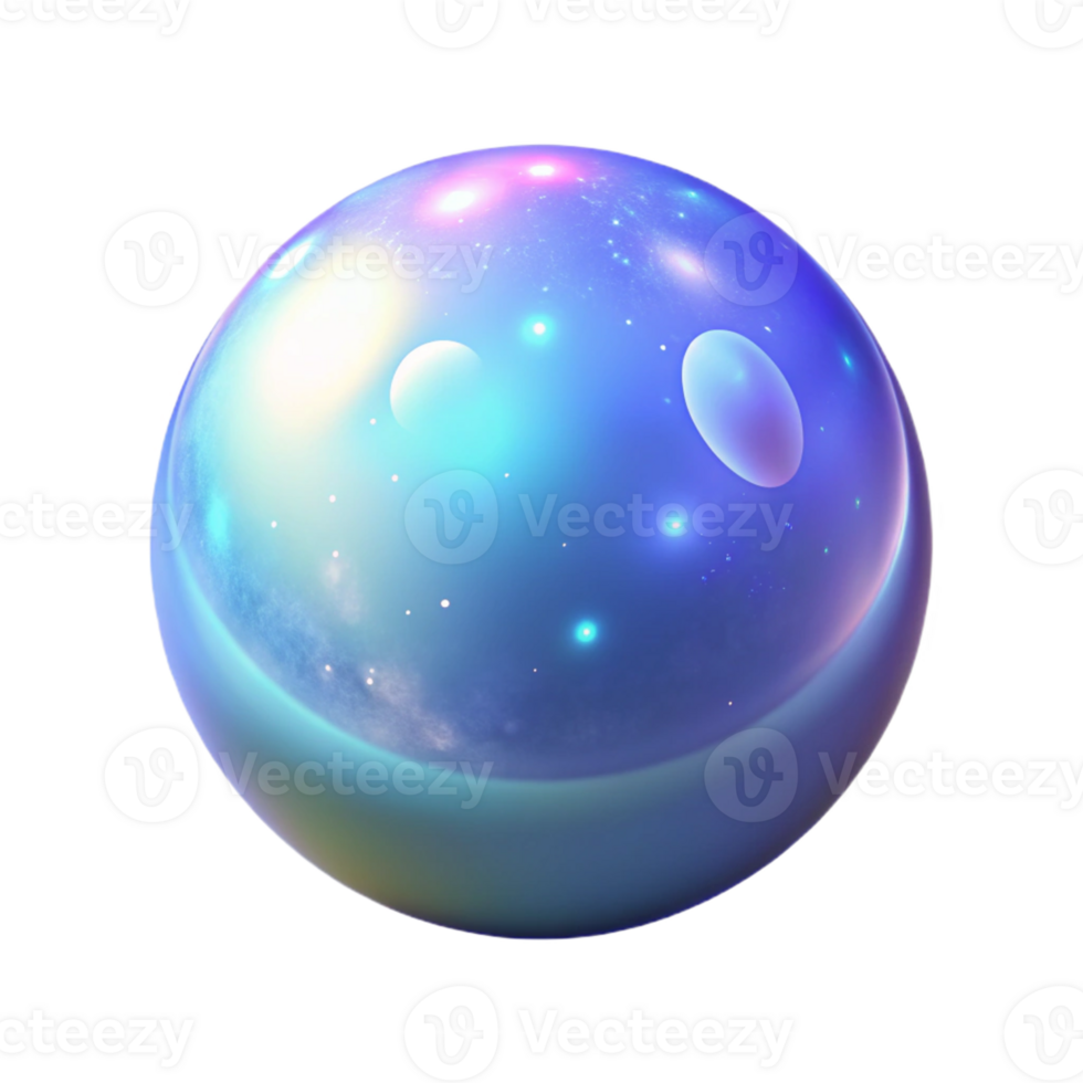beautiful creative Smiling Galaxy Orb 3D Illustration exclusive png