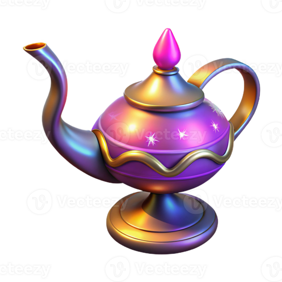 elegant vintage Magical 3D Lamp Illustration high quality png