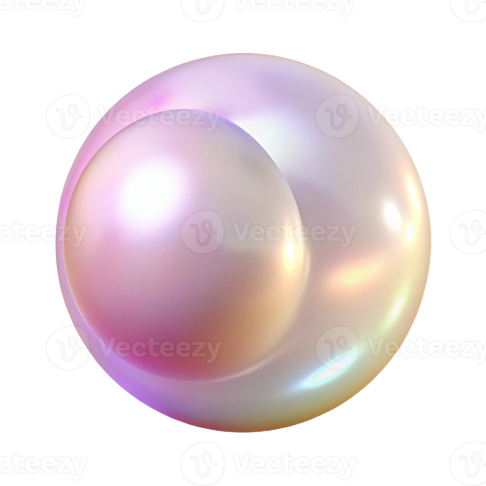 magnificent abstract Abstract 3D Render Pearl Sphere 4K png
