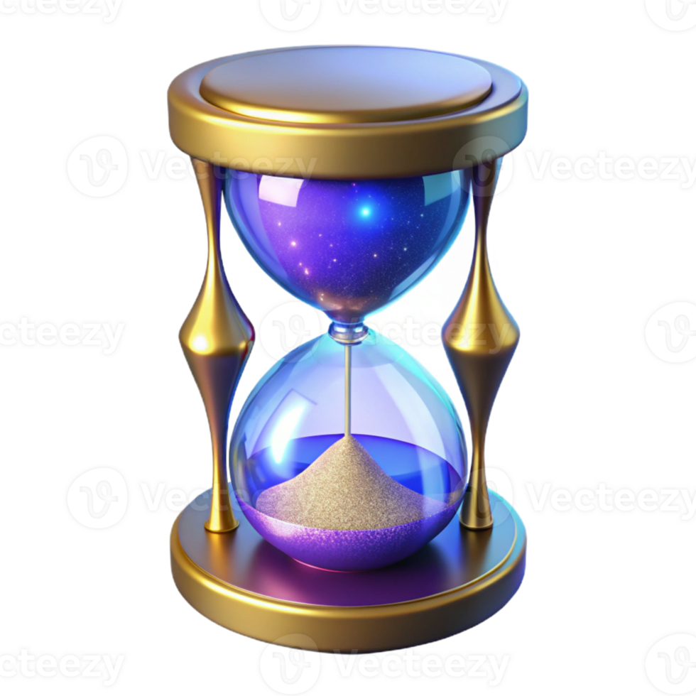 magnificent creative Cosmic Hourglass 3D Render 4K png