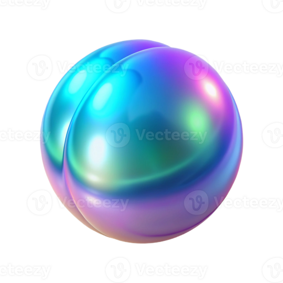 dramatic traditional Iridescent 3D Sphere Abstract Background high resolution png