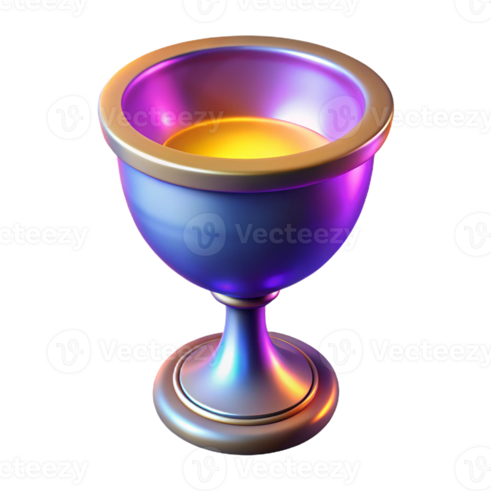wonderful abstract 3D Render Glowing Chalice exclusive png