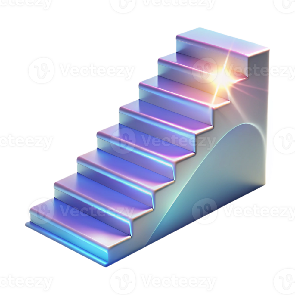 impressive rustic Abstract 3D Staircase Illustration original png