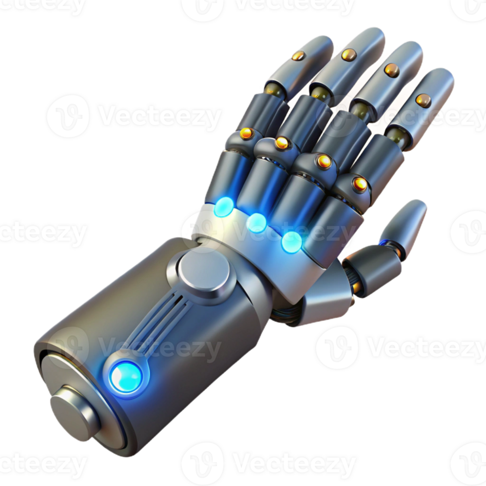 wonderful abstract 3D Render Robotic Hand, Futuristic Technology professional png