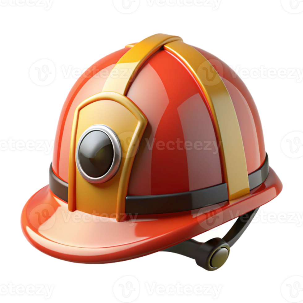 magnificent creative Red and Gold 3D Helmet Illustration high quality png